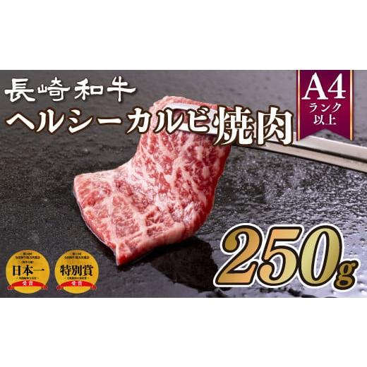 ふるさと納税 長崎県 佐世保市 B175p 長崎和牛ヘルシーカルビ焼肉(250g)