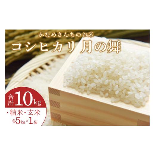 ふるさと納税 米 コシヒカリ 茨城県 笠間市 かなめさんちのお米「月の舞」精米5kg・玄米5kgセット 10kg 令和7年度産 米 新米 精米 玄米 セット コシヒカリ こ…