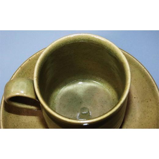 ふるさと納税 陶磁器・漆器・ガラス 岡山県 瀬戸内市 虫明焼 コーヒーカップ＆ソーサー 2個組（曙窯 作） No.5735-1333の画像