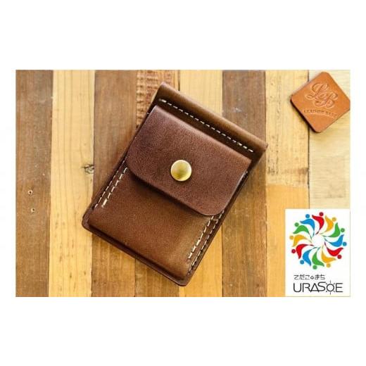ふるさと納税 財布 沖縄県 浦添市 レザーベース マネークリップ(チョコ)|沖縄県 浦添市 栃木レザー 札ばさみ コインケース 革製品 革小物 レザー おしゃ…