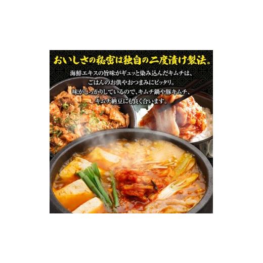 ふるさと納税 加工品等 キムチ 北海道 恵庭市 『定期便：全5回』スーパー極上キムチ３種セット 40002101_3
