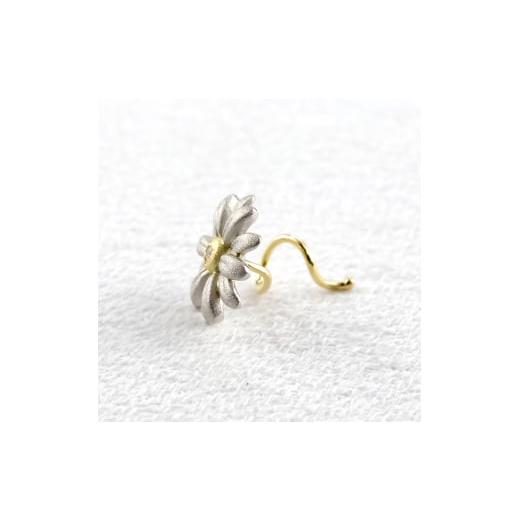 ふるさと納税 アクセサリー ピアス 山梨県 昭和町  純プラチナ 18金 ピアス ダイヤ マーガレット キャッチのいらないピアス 片耳 つけっぱなし フラワー 花 ダ…の画像