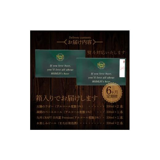 ふるさと納税 ビール 地ビール 宮崎県 延岡市  6ヶ月定期便 宮崎ひでじビールお楽しみ６本セット N073-YZE057_8
