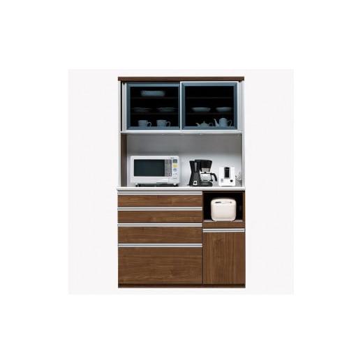 ふるさと納税 家具 収納家具 福岡県 大川市 (ウォールナット) 開梱設置 ルピナス キッチンボード 幅120cm レンジ台 大川家具 食器棚 キッチン収納 ダイニン…