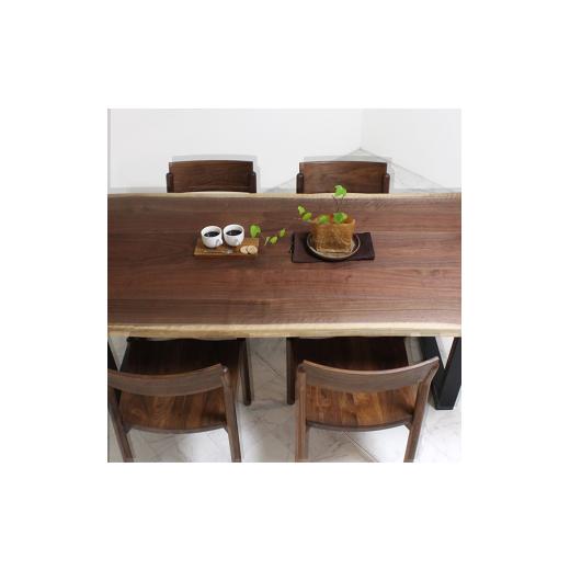 ふるさと納税 家具 テーブル 愛媛県 西条市 家具 テーブル 木製家具 ダイニングテーブル　自然木無垢 ウォールナット WN 1800_STB　インテリア 愛媛県西条市 …_2