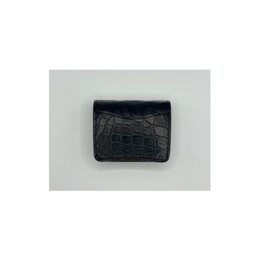 【タイムセール】 ふるさと納税 茨城県 河内町 WILDSWANS(ワイルドスワンズ) クロコダイルミニ財布CASA(BK)【1364203】 【FKP2623139285】(92400円)