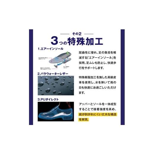 ふるさと納税 ファッション 靴 福岡県 久留米市 通勤快足TK33-09 ブラック AM33091（26.5）_爽快 ビジネス シューズ 日本製 通勤快足 ブラック 撥水 ソフトス…_4