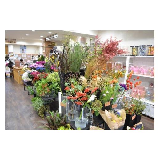 ふるさと納税 岩手県 遠野市 【 定期便 12ヶ月 】季節のフラワーアレンジメント Mサイズ 合計12回【松田生花店】 12ヶ月