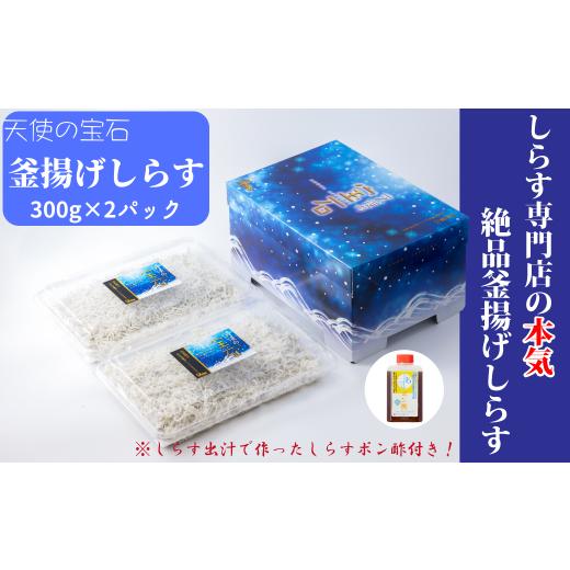 ふるさと納税 魚貝類 高知県 安芸市 天使の宝石 釜揚げしらす 300g×2パック 特製タレ付き
