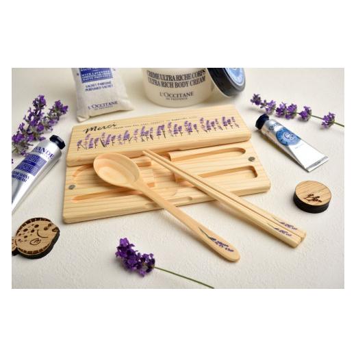 ふるさと納税 岩手県 釜石市 fc-61-001　釜石産木材とロクシタンのディーニュ・レ・バンラベンダー観光農園オリジナルセット ラベンダー シア