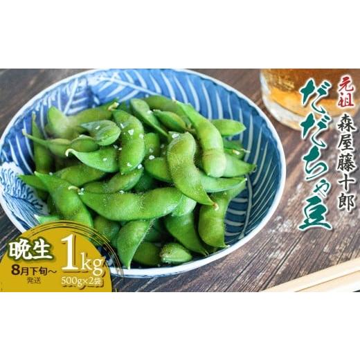 ふるさと納税 豆類 枝豆 山形県 鶴岡市 令和8年産先行予約 "元祖"森屋藤十郎の白山産だだちゃ豆「晩生」 1kg(500g×2袋) 鶴岡特産 K-831