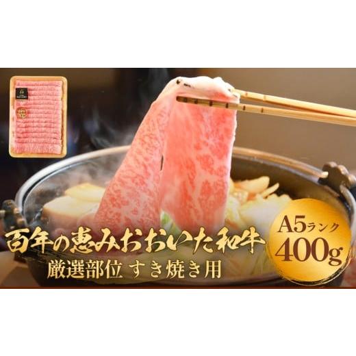 ふるさと納税 牛肉 すき焼き 大分県 玖珠町 「百年の恵み おおいた和牛」A5すき焼き 400g おおいた和牛 黒毛和牛 A5 等級 牛肉 ロース 肩ロース もも 400g 霜…