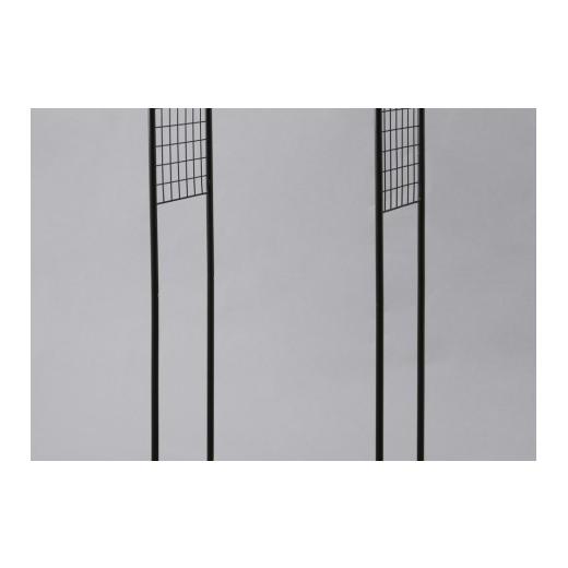 ふるさと納税 家具 収納家具 宮城県 角田市 ハンガーラック 1段 スタイルハンガー 2WAYタイプ プレミアム 棚板・メッシュパネル付き アイリスオーヤマ 衣類収…の画像