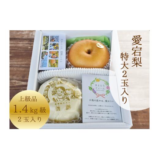 ふるさと納税 梨 岡山県 真庭市 きよとうファーム あたご梨 上級品 2玉入(1.4kg級/玉) (岡山県産) / あたご梨 愛宕梨 梨 特選品 上級品 贈り物 御歳暮 果物…