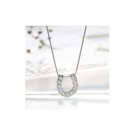 ふるさと納税 アクセサリー ペンダント 山梨県 甲府市 甲府ジュエリー Pt ダイヤ馬蹄0.30ct　PN　325717_2