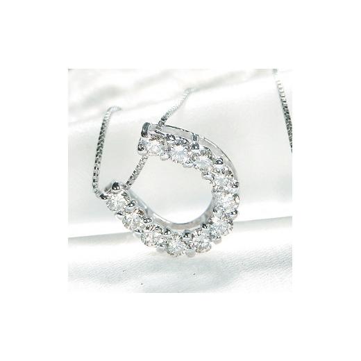 ふるさと納税 アクセサリー ペンダント 山梨県 甲府市 甲府ジュエリー Pt ダイヤ馬蹄0.30ct　PN　325717_4