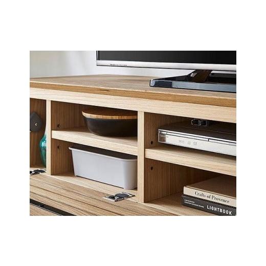 ふるさと納税 家具 インテリア・寝具・収納 福岡県 大川市  開梱設置 テレビ台 ルーチェ 無垢 オーク 幅154-204cm TV テレビボード TV台 TVボード ローボード …の画像