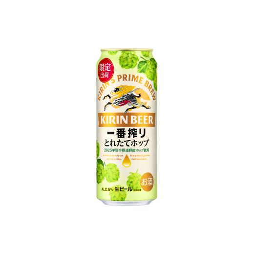 ふるさと納税 ビール 岩手県 遠野市 キリン 一番搾り とれたてホップ 生ビール 500ml × 24本 2ケース 遠野産ホップ 使用 限定 ビール お酒 BBQ 宅飲み 家飲み…の画像