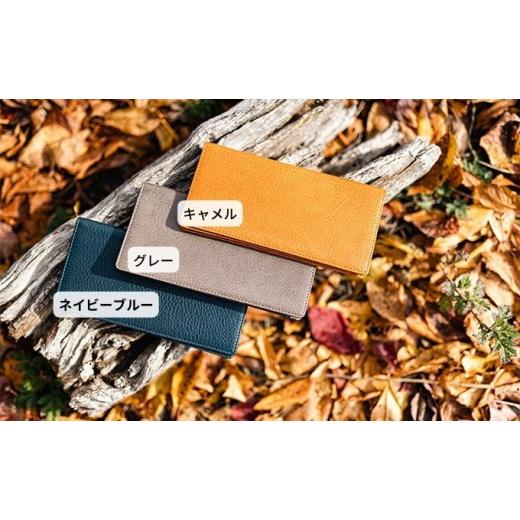 ふるさと納税 小物 長野県 小諸市 信州鹿革 長財布 キャメル   1025 キャメル