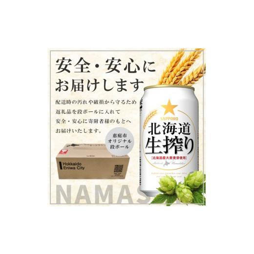 ふるさと納税 ビール 北海道 恵庭市 『定期便：全5回』北海道生搾り350ml×24本 300080231905の画像
