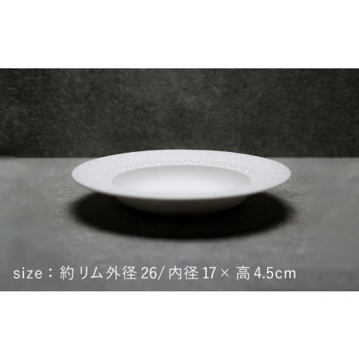 ふるさと納税 陶磁器・漆器・ガラス 岐阜県 土岐市  美濃焼 HINOMIYA 「kiriko」 pasta plate 陶芸家・宮下将太 食器 皿 プレート MDL006の画像