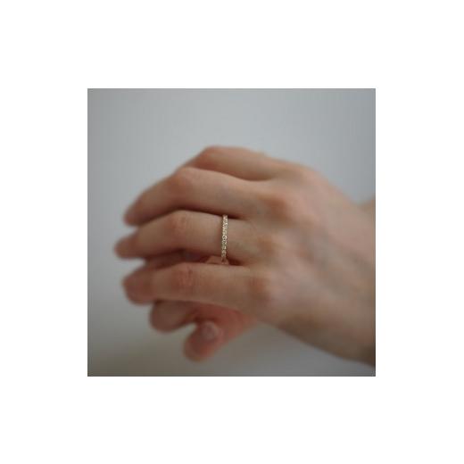 ふるさと納税 アクセサリー リング 山梨県 甲府市  サイズ：12号 〈 甲府ジュエリー 〉K18YG 0.30ct 6分エタニティリング　ラボグロウンダイヤモンド　LD0063B…の画像