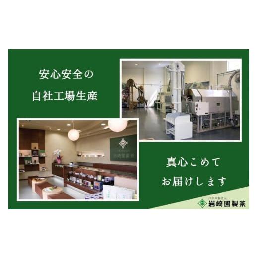 ふるさと納税 お茶類 緑茶（茶葉・ティーバッグ） 福岡県 八女市  定期便 八女茶100％ 深むし茶 計1.5kg（２カ月毎に100g５袋×３回） 岩崎園製茶の画像