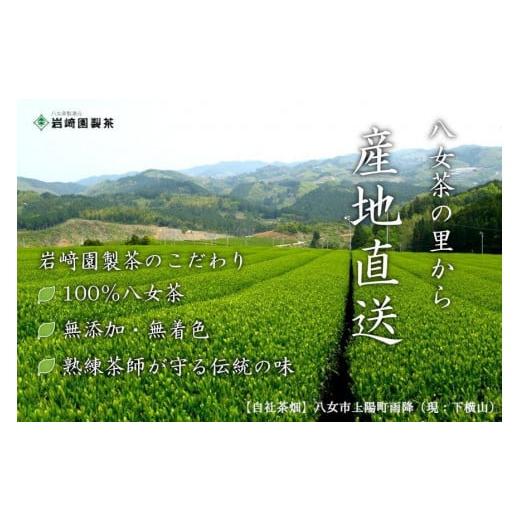 ふるさと納税 お茶類 緑茶（茶葉・ティーバッグ） 福岡県 八女市  定期便 八女茶100％ 深むし茶 計1.5kg（２カ月毎に100g５袋×３回） 岩崎園製茶の画像