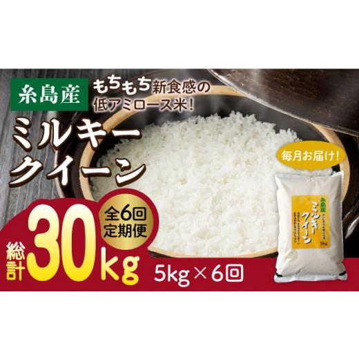ふるさと納税 米 ミルキークイーン 福岡県 糸島市 3分づき米 6回 定期便 ミルキークイーン 5kg [糸島] 玄米・精米専門店 新飼宗一郎商店 ADE005-4 3分づき…