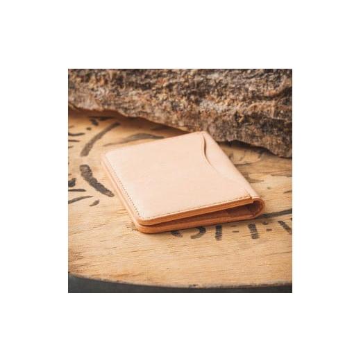 ふるさと納税 小物 岐阜県 大野町 シンプルな革の名刺入れ ナチュラル ナチュラル