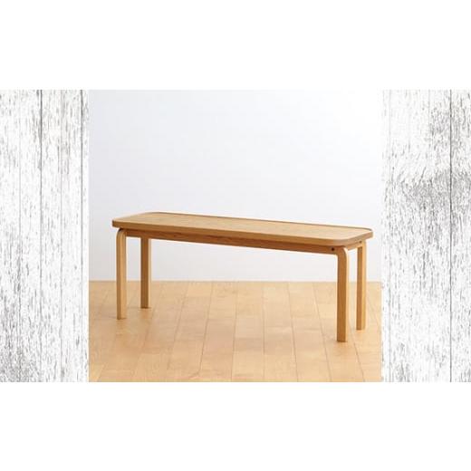 ふるさと納税 家具 広島県 府中市 府中家具 COCCO Bench オーク 生地：ライトグレー ／ 木製 長椅子 ベンチ インテリア 広島県 No.659-01 生地：ライトグレ…の画像