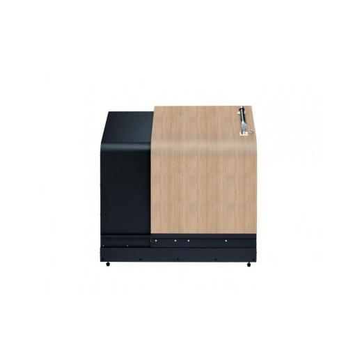 ふるさと納税 家具 収納家具 富山県 滑川市 ホームスライドダスポン プレミアムモデル 774 黒ZAM?仕様 ホワイトオーク ホワイトオーク