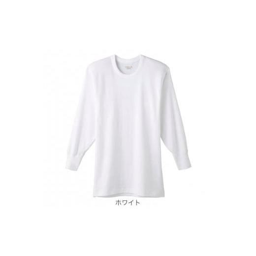 ふるさと納税 服 男 山形県 寒河江市 グンゼ 快適工房 長袖肌着 男性用 丸首 ホワイト Lサイズ(2枚セット) 012-H-GZ006-丸L 丸首/Lサイズ