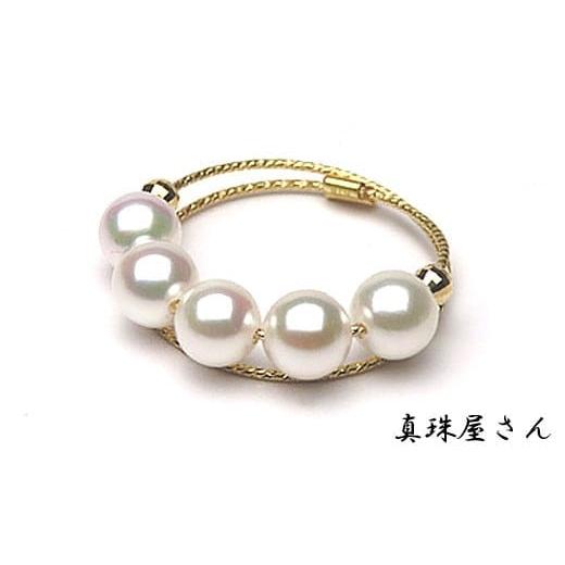 ふるさと納税 家具・装飾品 三重県 志摩市 真珠屋さん 誰もが 可愛い K18 リング ベビー 真珠 アコヤ真珠 フリーサイズ ( K18 ) / アクセサリー 8ミリ 8mm 指…