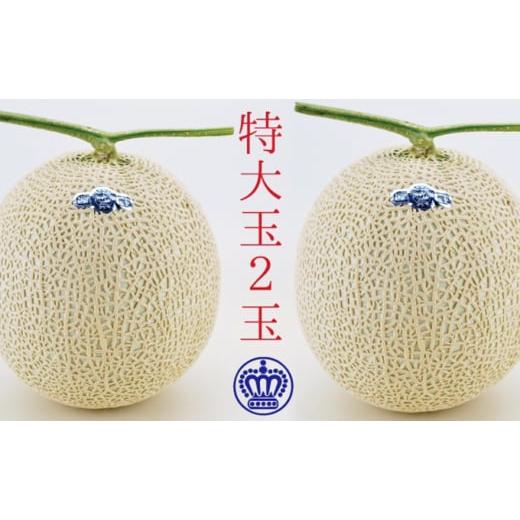 ふるさと納税 メロン メロン青肉 静岡県 袋井市 12月発送クラウンメロン(白級)特大玉 2玉 箱入り 12月発送
