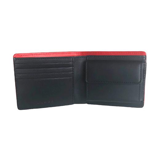 ふるさと納税 財布 山形県 - LUEGO Alabasta アラバスタ 二つ折り財布 小銭入れ付き （レッド） F2Y-3266 レッドの画像