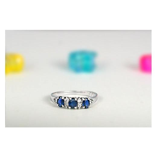 ふるさと納税 アクセサリー リング 山梨県 甲斐市 サファイア リング 0.6ct 0.6カラット K10 10金 ホワイトゴールド （12078） 山梨 指輪 リング サファイア …の画像