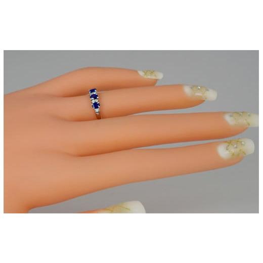 ふるさと納税 アクセサリー リング 山梨県 甲斐市 サファイア リング 0.6ct 0.6カラット K10 10金 ホワイトゴールド （12078） 山梨 指輪 リング サファイア …の画像