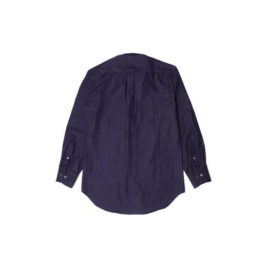 ふるさと納税 服 男 岡山県 倉敷市  43／86サイズ inBlue デニムシャツ ベーシックパープル(KNSH6330-003) デニム デニムスーツ デニムシャツ オリジナル お洒…の画像