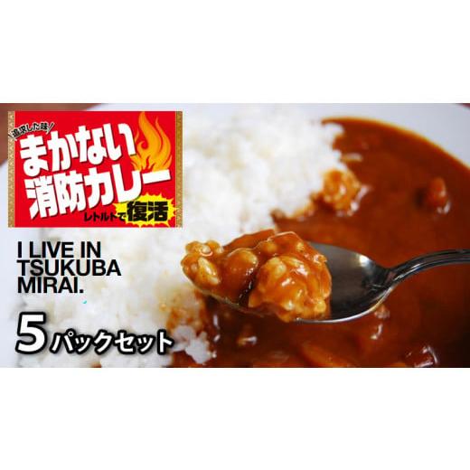 ふるさと納税 茨城県 つくばみらい市 味を追求した まかない消防カレー 5パック セット ( 辛口 ) カレー レトルトカレー レトルト 消防カレー まかない 海軍…