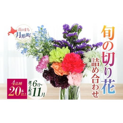 ふるさと納税 雑貨・日用品 花 北海道 月形町 ［2026年11月お届け］生産者直送 旬の花詰め合わせ〔4品種20本以上保証〕 No.5783-7038 0753 ［2025年11月お届け…_1