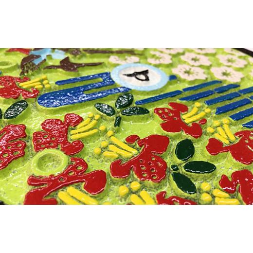 ふるさと納税 大阪府 交野市 ミニチュアグラウンドマンホール【交野市タイプ】カラー レンタル、各種サービス その他サービス