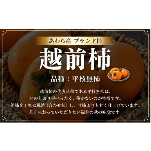 ふるさと納税 果物類 柿 福井県 あわら市  先行予約 越前柿 16個入 約2.5kg（M〜2L） JA受賞歴親子２代 ／ 果物 フルーツ 柿 産地直送 期間限定 2026年11月上…_2