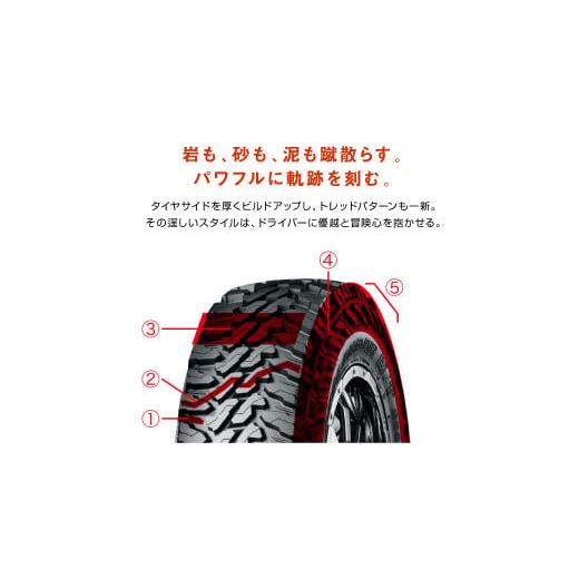 ふるさと納税 スポーツ・アウトドア 三重県 伊勢市 1196 ヨコハマタイヤ サマータイヤ SUV カスタムカー用 GEOLANDAR(ジオランダー)M／T G003 185／85R16 105…の画像