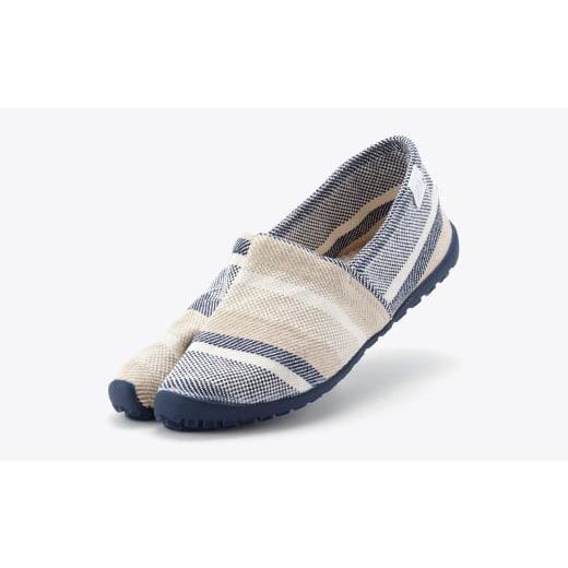 ふるさと納税 ファッション 靴 岡山県 倉敷市 足袋型コンフォート『たびりら』カラー:海 22.5cm 倉敷市産 国産 靴 くつ シューズ 足袋型コンフォートシューズ…