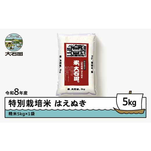 ふるさと納税 米 はえぬき 山形県 大石田町 先行予約 新米 米 はえぬき 5kg 精米 令和8年産 特別栽培米 2026年11月上旬発送 沖縄・離島への配送不可 ja-hasxb…