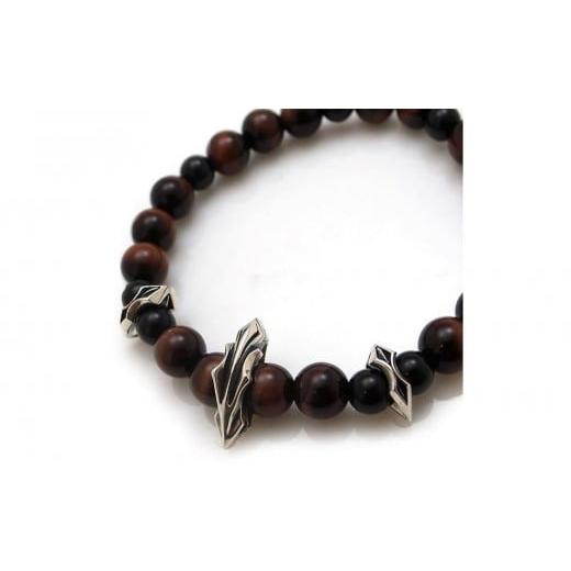 ふるさと納税 アクセサリー ブレスレット 兵庫県 神戸市 パワーストーン×シルバーブレス Lサイズ 天然石 DJ-004 Lサイズ