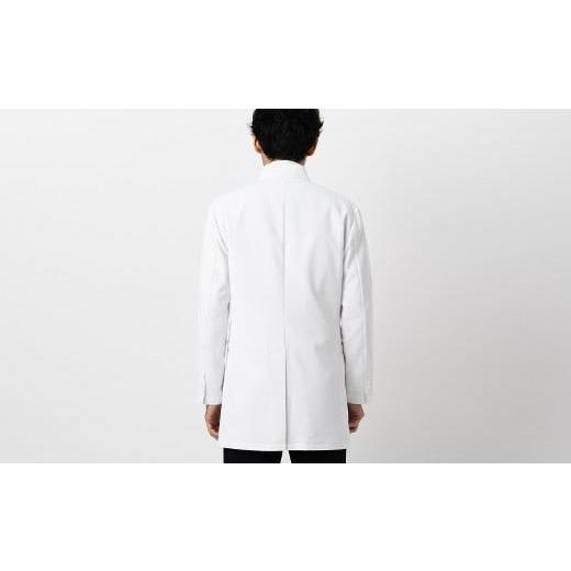 ふるさと納税 服 男 東京都 台東区 レピウスの白衣 メンズ スタンドカラーZIP ショートコート 長袖 ストレッチ素材 ／ ネーム刺繍付き (サイズ：50サイズ) 50…の画像