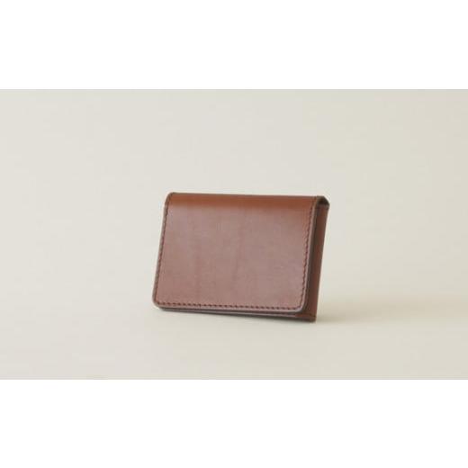 ふるさと納税 ファッション 兵庫県 川西市 No.292-02 革かばん・purr(パー) Lpasscase(brown) / カードケース 革製品 オイルレザー 牛革 兵庫県 ブラウン