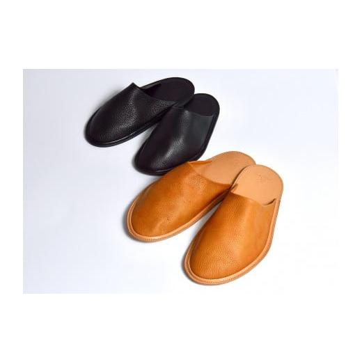 ふるさと納税 ファッション スリッパ 長野県 長野市 J0863-02 Groover Leather 信州鹿革 ルームスリッパ キャメル/タン L 約25cm-28cm J0863-02 Groover Leat…